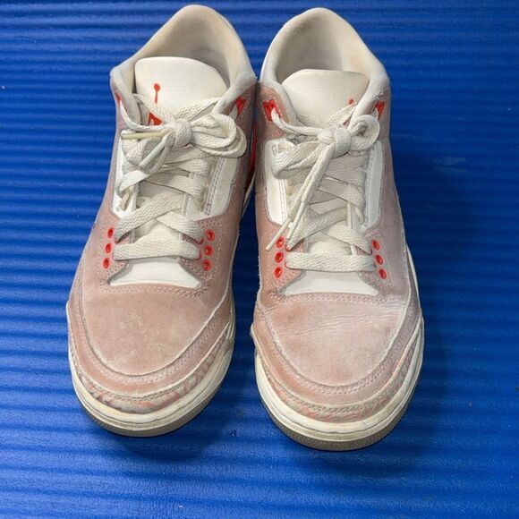 Size 5- Women’s Nike Air Jordan 3 Retro Rust Pink CK9246-600 Crimson - Picture 4 of 8